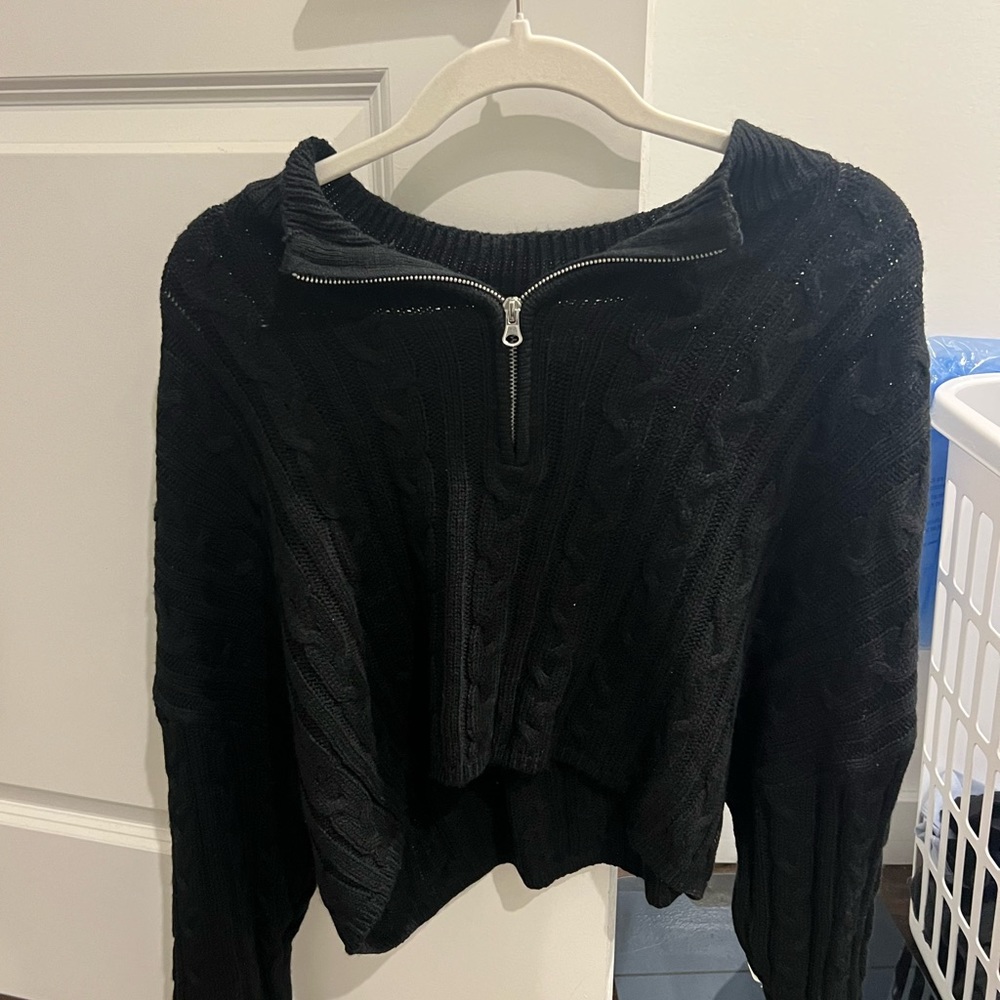 Worn once garage sweater quarter zip!